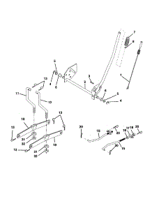 Mower Lift parts for Rally Front-Engine Lawn Tractor RE11CRD (REQ11CRDB) from AppliancePartsPros.com