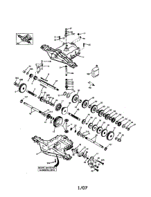 Peerless Pmst Transaxle parts for Rally Front-Engine Lawn Tractor RE11CRD (REQ11CRDB) from AppliancePartsPros.com