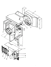 Fan And Control Assembly parts for Amana Room Air Conditioner RE14010C2DR REV A from AppliancePartsPros.com