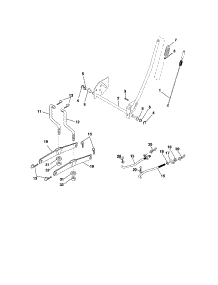 Mower Lift parts for Rally Front-Engine Lawn Tractor RE145H92RBK from AppliancePartsPros.com