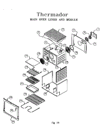 Main Oven Liner And Module parts for Thermador Electric Range RED30VQRS (9708 & UP) from AppliancePartsPros.com