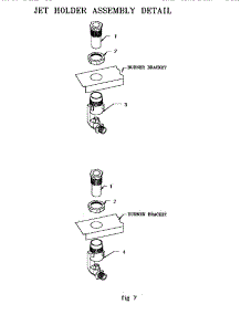 Jet Holder Assembly Detail parts for Thermador Range RED30VQRS(PRIOR-9708) from AppliancePartsPros.com