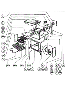 Main Oven Assembly parts for Thermador Electric Range REF30Q from AppliancePartsPros.com