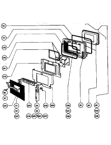 Main Oven Door Assembly parts for Thermador Electric Range REF30Q from AppliancePartsPros.com