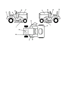 Decals parts for Rally Front-Engine Lawn Tractor RELTS3611B from AppliancePartsPros.com
