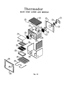 Main Oven Liner And Module parts for Thermador Range RES30QB(PRIOR-9708) from AppliancePartsPros.com