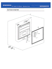 Freezer Door Compartment parts for Samsung Bottom-Mount Refrigerator RF18A5101SG/AA-00 from AppliancePartsPros.com