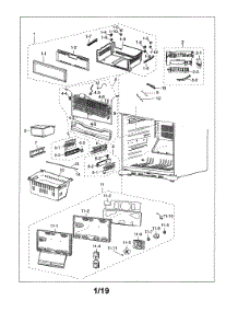 Freezer Parts parts for Samsung Bottom-Mount Refrigerator RF18HFENBSR/US-00 from AppliancePartsPros.com