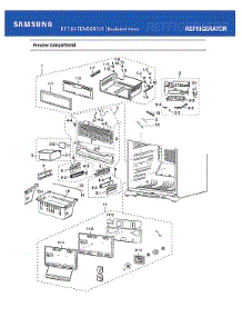 Freezer Compartment parts for Samsung Bottom-Mount Refrigerator RF18HFENBSR/US-53 from AppliancePartsPros.com