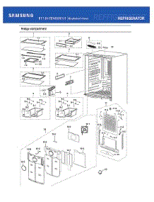 Refrigerator Compartment parts for Samsung Bottom-Mount Refrigerator RF18HFENBSR/US-53 from AppliancePartsPros.com