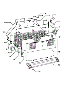 Evaporator parts for  Bottom-Mount Refrigerator RF201ADUX-22302A from AppliancePartsPros.com