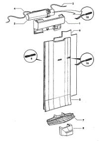 Duct Assy parts for  Bottom-Mount Refrigerator RF201ADUX-22302A from AppliancePartsPros.com