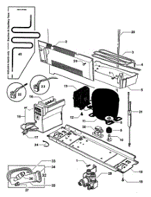 Compressor parts for  Bottom-Mount Refrigerator RF201ADUX-22302A from AppliancePartsPros.com