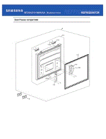 Freezer Door Compartment parts for Samsung Bottom-Mount Refrigerator RF20A5101WW/AA-00 from AppliancePartsPros.com