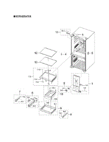 Refrigerator Parts parts for Samsung Bottom-Mount Refrigerator RF22A4221SR/AA-00 from AppliancePartsPros.com