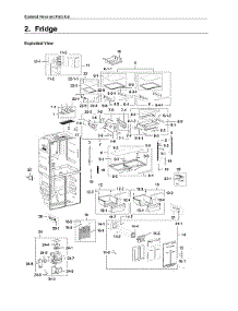 Fridge Assy parts for Samsung Bottom-Mount Refrigerator RF22K9381SR/AA-02 from AppliancePartsPros.com