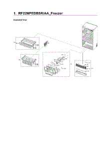 Freezer Parts parts for Samsung Bottom-Mount Refrigerator RF22NPEDBSR/AA-02 from AppliancePartsPros.com