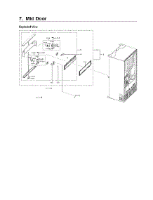 Mid Door Parts parts for Samsung Bottom-Mount Refrigerator RF22NPEDBSR/AA-02 from AppliancePartsPros.com