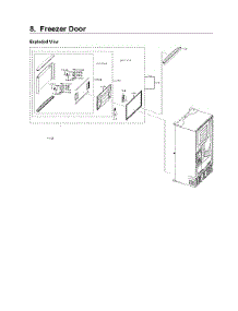 Freezer Door Parts parts for Samsung Bottom-Mount Refrigerator RF22NPEDBSR/AA-02 from AppliancePartsPros.com
