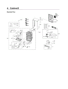 Cabinet 2 Parts parts for Samsung Bottom-Mount Refrigerator RF22NPEDBSR/AA-03 from AppliancePartsPros.com