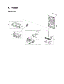 Freezer Parts parts for Samsung Bottom-Mount Refrigerator RF22NPEDBSR/AA-04 from AppliancePartsPros.com