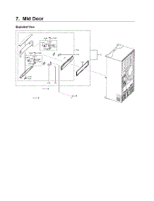 Mid Door Parts parts for Samsung Bottom-Mount Refrigerator RF22NPEDBSR/AA-04 from AppliancePartsPros.com