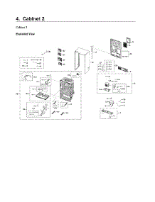 Cabinet 2 Parts parts for Samsung Bottom-Mount Refrigerator RF22NPEDBSR/AA-05 from AppliancePartsPros.com