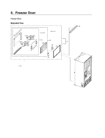 Freezer Door Parts parts for Samsung Bottom-Mount Refrigerator RF22NPEDBSR/AA-05 from AppliancePartsPros.com