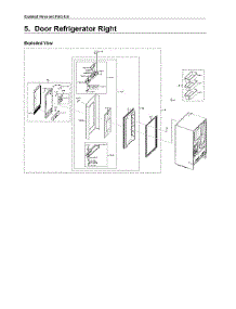 Right Refrigerator Door Parts parts for Samsung Bottom-Mount Refrigerator RF22R7551SR/AA-00 from AppliancePartsPros.com
