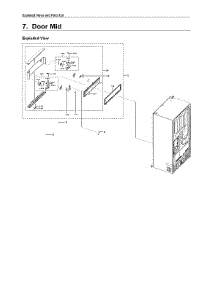 Mid Door Parts parts for Samsung Bottom-Mount Refrigerator RF22R7551SR/AA-00 from AppliancePartsPros.com