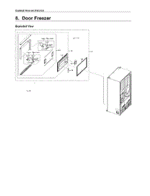 Freezer Door Parts parts for Samsung Bottom-Mount Refrigerator RF22R7551SR/AA-00 from AppliancePartsPros.com
