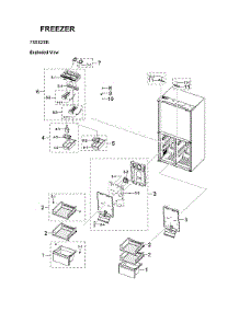 Freezer parts for Samsung Bottom-Mount Refrigerator RF23A967512/AA-00 from AppliancePartsPros.com