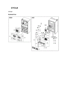 Cycle parts for Samsung Bottom-Mount Refrigerator RF23A967512/AA-00 from AppliancePartsPros.com