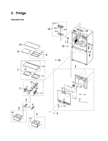 Refrigerator Parts parts for Samsung Bottom-Mount Refrigerator RF23A9675MT/AA-00 from AppliancePartsPros.com