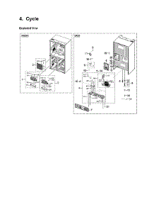 Cycle Parts parts for Samsung Bottom-Mount Refrigerator RF23A9675MT/AA-00 from AppliancePartsPros.com