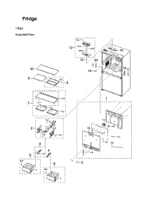 Refrigerator Parts parts for Samsung Bottom-Mount Refrigerator RF23A9771SG/AA-00 from AppliancePartsPros.com