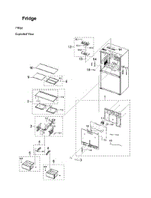 Refrigerator Parts parts for Samsung Bottom-Mount Refrigerator RF23A9771SR/AA-00 from AppliancePartsPros.com