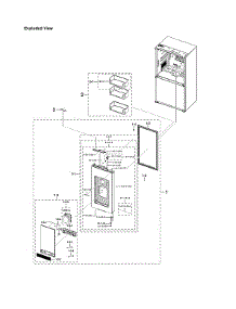Right Refrigerator Door Parts parts for Samsung Bottom-Mount Refrigerator RF23A9771SR/AA-00 from AppliancePartsPros.com