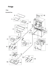 Refrigerator parts for Samsung Bottom-Mount Refrigerator RF23BB8200AP/AA-00 from AppliancePartsPros.com