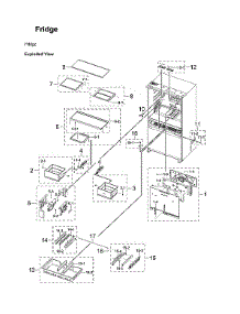 Refrigerator Parts parts for Samsung Bottom-Mount Refrigerator RF23BB89008M/AA-00 from AppliancePartsPros.com