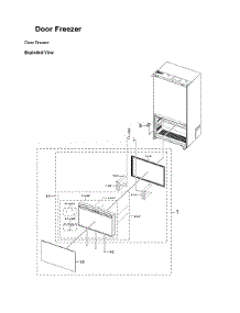 Freezer Door Parts parts for Samsung Bottom-Mount Refrigerator RF23BB89008M/AA-00 from AppliancePartsPros.com
