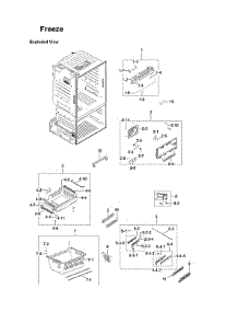 Freezer Parts parts for Samsung Bottom-Mount Refrigerator RF23HTEDBSR/AA-12 from AppliancePartsPros.com