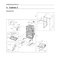 Cabinet 2 Parts parts for Samsung Bottom-Mount Refrigerator RF23M8070DT/AA-00 from AppliancePartsPros.com