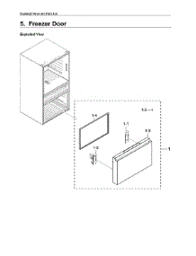 Freezer Door Parts parts for Samsung Bottom-Mount Refrigerator RF23M8070DT/AA-00 from AppliancePartsPros.com