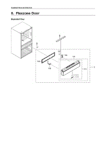 Flexzone Door parts for Samsung Bottom-Mount Refrigerator RF23M8070DT/AA-00 from AppliancePartsPros.com