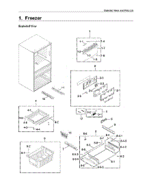 Freezer Parts parts for Samsung Bottom-Mount Refrigerator RF23M8070SR/AA-03 from AppliancePartsPros.com