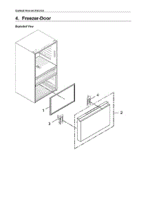 Freezer Door Parts parts for Samsung Bottom-Mount Refrigerator RF23M8070SR/AA-03 from AppliancePartsPros.com