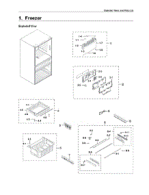 Freezer Parts parts for Samsung Bottom-Mount Refrigerator RF23M8070SR/AA-04 from AppliancePartsPros.com