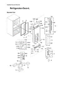 Left Refrigerator Door Parts parts for Samsung Bottom-Mount Refrigerator RF23M8590SR/AA-01 from AppliancePartsPros.com