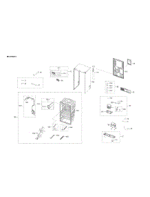 Cabinet 2 Parts parts for Samsung Bottom-Mount Refrigerator RF23R6201DT/AA-00 from AppliancePartsPros.com